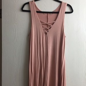 Womens Pink Bohemian Dress